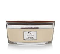 WoodWick Ellipse Bougie parfumée | Gousse de vanille | avec mèche crépitante | Durée de combustion : jusqu'à50pk heures