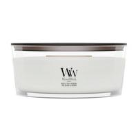 WoodWick Bougie parfumée White Tea & Jasmine avec mèche en bois 453,6 g