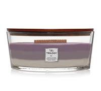 Woodwick Ellipse Trilogy bougie parfumée avec mèche crépitante | Ciel D'Améthyste | Jusqu'à50pk heures de combustion