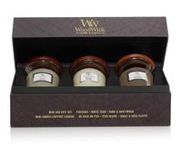 WoodWick Hourglass Bougie parfumée Deluxe Coffret cadeau - 3 Mini - Bois