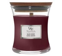 WoodWick jarre parfumée moyenne avec mèche en bois crépitante | Cerise griotte | Jusqu'à 20 heures de combustion