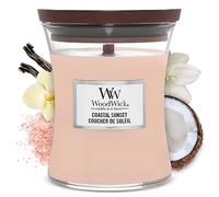WoodWick jarre parfumée moyenne avec mèche en bois crépitante | Coucher de soleil | Jusqu'à 60 heures de combustion