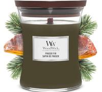 WoodWick jarre parfumée moyenne avec mèche en bois crépitante | Sapin de Fraser| Jusqu'à6pk0 heures de combustion