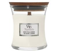 WoodWick White Tea & Jasmine Hourglass Bougie parfumée 85 g