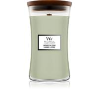 Woodwick Lavender & Cedar bougie parfumée avec mèche en bois 610 g