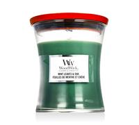WoodWick Medium Hourglass Candles Bougie parfumée 275 g variante Mint Leaves & Oak