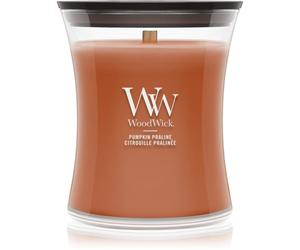 Woodwick Pumpkin Praline bougie parfumée avec mèche en bois 275 g