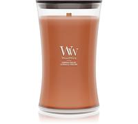 Woodwick Pumpkin Praline bougie parfumée avec mèche en bois 610 g