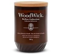 Woodwick Renew Cherry Blossom & Vanilla bougie parfumée avec mèche en bois 368 g