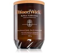 Woodwick Renew Cherry Blossom & Vanilla bougie parfumée avec mèche en bois 368 g