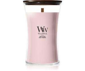 Woodwick Rose Blush bougie parfumée avec mèche en bois 610 g