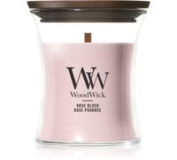 Woodwick Rose Blush bougie parfumée avec mèche en bois 85 g