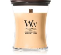 Woodwick Tangerine & Citron bougie parfumée avec mèche en bois 275 g