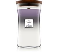 WoodWick – Bougie parfumée grande jarre Trilogy Amethyst Sky – Mèche en bois 609.5 g