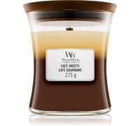 Woodwick Trilogy Café Sweets Bougie Parfumée Avec Mèche En Bois 275 G