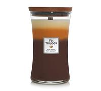 WoodWick Trilogy grande bougie jarre parfumée avec mèche PluswickCafé gourmand