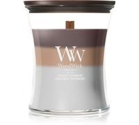 Woodwick Trilogy Radiant Cashmere bougie parfumée avec mèche en bois 275 g