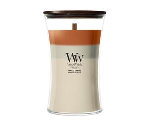 WoodWick Trilogy Vanilla Embers Bougie parfumée 610 g