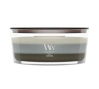 WoodWick Trilogy Warm Woods Bougie Ellipse, Cire, Multicolore, 9 x 19 x 12 cm