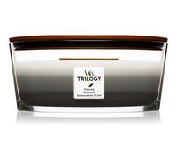 Woodwick Trilogy Warm Woods bougie parfumée avec mèche en bois (hearthwick) 453.6 g
