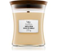 Woodwick Vanilla Bean bougie parfumée avec mèche en bois 275 g