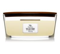 Woodwick White Tea & Jasmine bougie parfumée avec mèche en bois (hearthwick) 453.6 g