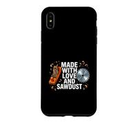 Woodworker Made with Love and Sawdust Carpenter Coque pour iPhone XS Max