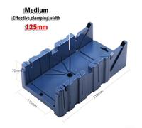 Woodworking Mitre Box Cabinet for Accurate 45 90 Degree Cuts | 45 90 Degree Cutting Guide Blue ABS Plastic Mitre Box Woodworking Angle Cutter Tool