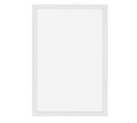 Woody ardoise blanche- Bois finition laqué blanc - feutre-craie + kit de montage inclus - 40x60cm - Securit