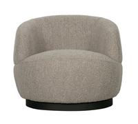 WOOLLY - Fauteuil pivotant en tissu gris Gris