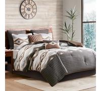 Woolrich Édredon, Gris/Marron, King