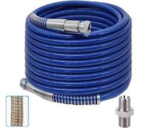 WOOLUCK® 20M x 1/4" Tuyau de Pulvérisation Airless, avec connecteur, Tuyau Haute Pression pour Pulvérisateur de Peinture Airless