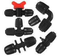 WOONEKY 20 Pièces Raccord pour Irrigation Goutte à 16mm en Plastique Noir | Pièce de Rechange Facile à Installer, Léger, Étanchéité, pour Tuyaux de Jardin et Systèmes Goutte à Goutte