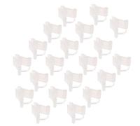 WOONEKY 200 Pièces Pince à Plantes de Greffage en PE Blanc | Tiges, Sarments et Jeunes Plants, Usage Jardinage et Greffage, Support Discret et Pratique