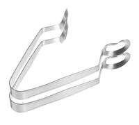 WOONEKY 2pièces Pinces à Escargots Inox Robustes pour Fruits de Mer Prise Ferme Poignée Confortable Service Cuisine et Restauration