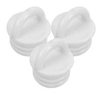WOONEKY 3 Pièces Bouchon en Caoutchouc de Rechange pour Seau à Serpillière, Installation Pratique, Structure Simple, Adapté pour Salle de Bain à Domicile, Couleur Blanc