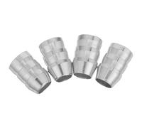 WOONEKY 4 Pièces Coin de Marteau en Métal Allongé 12mm pour Hache et | Réparation de Poignée Ronde, Usage Extérieur et Bricolage, Argenté, Outil de Sécurité, Accessoires pour Outillage