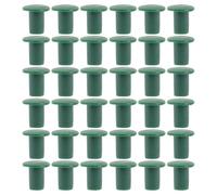 WOONEKY 48 Pièces Capuchon de Tige pour Jardin et Ferme, Bambou