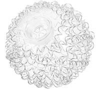 WOONEKY Abat-jour de plafonnier en verre G9, sphère extérieure avec fil d’aluminium, 1 pièce, pour lampe suspendue, texture fine, protège la lampe