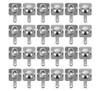 WOONEKY Boîte de Contact pour Batterie AAA en Fer Argenté, 50 Ensembles, Transfert de Courant, Intégration Facile pour Projets Électroniques