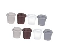 WOONEKY Boîte de Rangement 8 Pièces pour Éponges Maquillage Abs Design Tasse à Café