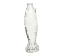 WOONEKY Bouteille Verre Délicate de Poisson Bouteille Décorative pour Fleurs Vase Artistique pour Centre de Table avec Bouchon Design Moderne et Minimaliste