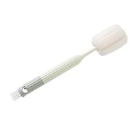 WOONEKY Brosse à Bouteille Ergonomique pour Nettoyage Quotidien Tête en Éponge, Portable et Légère, pour Bouteilles de Lait et Vin en Pp et Nylon