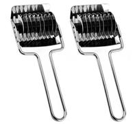 WOONEKY Coupe-nouilles Manuel 2pcs en Acier Inoxydable Manche Antidérapant et Économie D'effort pour Couper Oignons Verts et Piments Cuisine