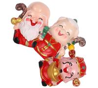 WOONEKY Figurines de Vieillards Chinois pour Décoration de Gâteau en Résine 3pcs, Sûres et Sanitaires, pour Décoration de Chambre ou Fête du Nouvel an