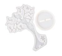 WOONEKY Moule en Silicone à Faire Soi-même Forme Arbre pour Résine Époxy Supports Bijoux Présentoirs pour Boucles d'Oreilles
