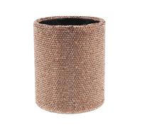 WOONEKY Organisateur de Maquillage à Paillettes Dorées, Boîte de Rangement Portable pour Pinceaux, Stylos et Crayons, Support Stable Multifonction pour Coiffeuse et Bureau, Facile