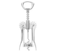 WOONEKY Ouvre-bouteille Argenté à Ailettes Facile à Utiliser en Acier Inoxydable Ouvre-bouchon Multifonction lors de Fêtes et Anniversaires pour Amateurs de Vin