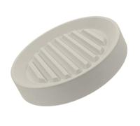 WOONEKY Plateau Rond Blanc pour Plantes avec roulettes Cachées, Base Mobile en PP et Acier, Bac de Récupération d'eau Épais pour Pots et Plantes en Intérieur ou Extérieur