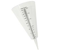 WOONEKY Pluviomètre à Cône avec Pointe Solide en Plastique Transparent Mesure Précise Pluie pour Jardin pour Recherche Climatique et Arrosage